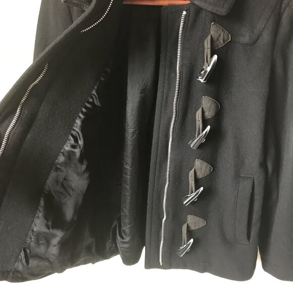 GAP wool collared toggle coat - Picture 3 of 6